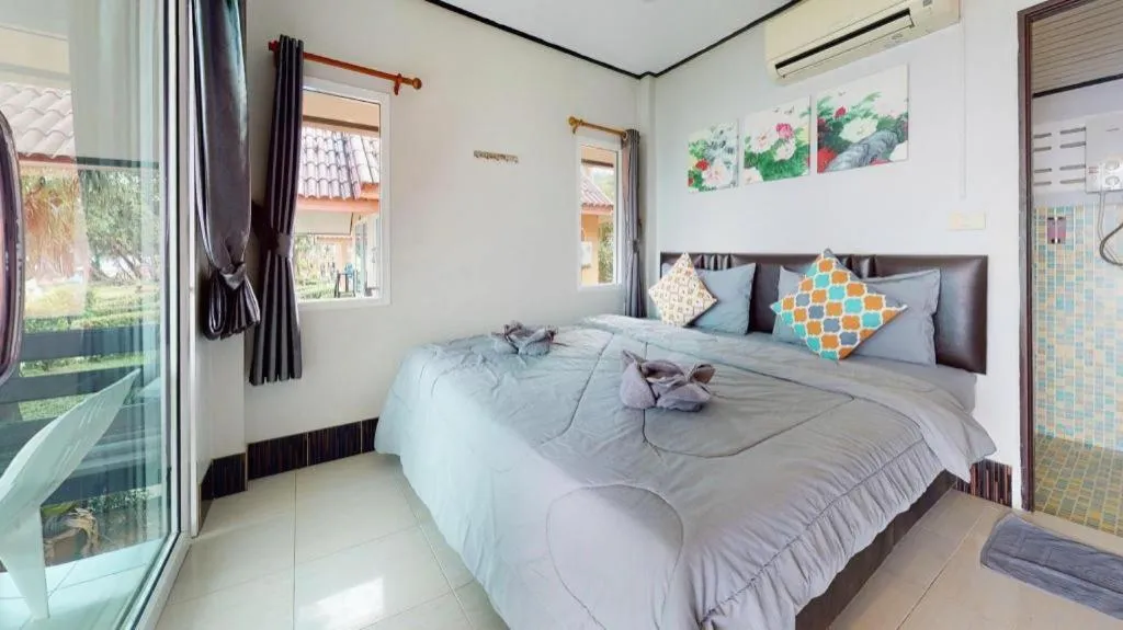 Bed in Sea Flower Resort