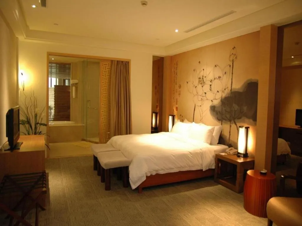 Bed in Huana Hotel Minhang Shanghai