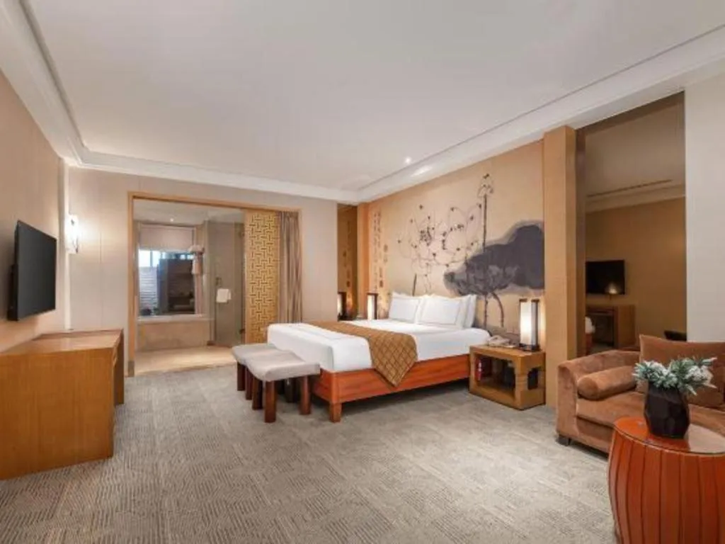 Bed in Huana Hotel Minhang Shanghai