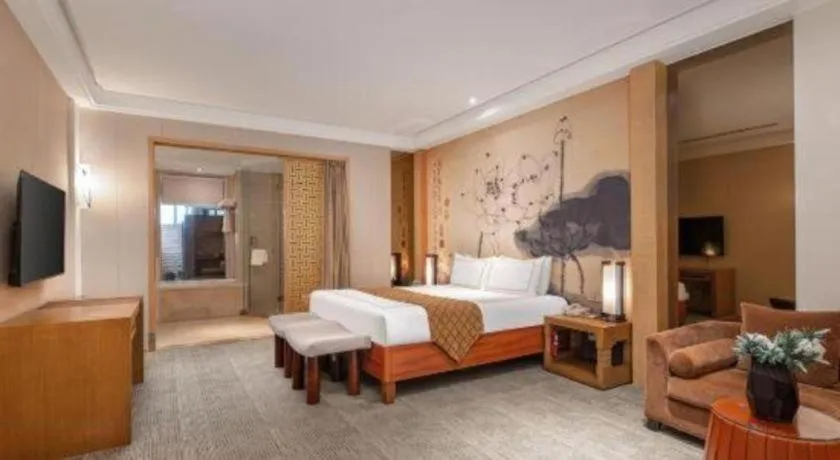 Bed in Huana Hotel Minhang Shanghai