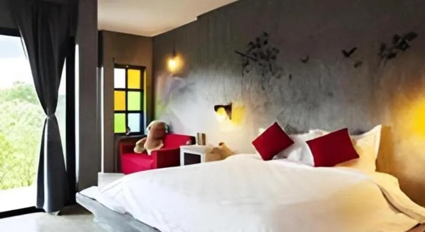 Bed in Baanwaan Resort