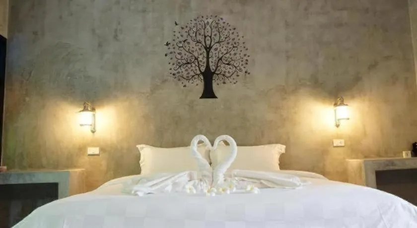 Bed in Baanwaan Resort