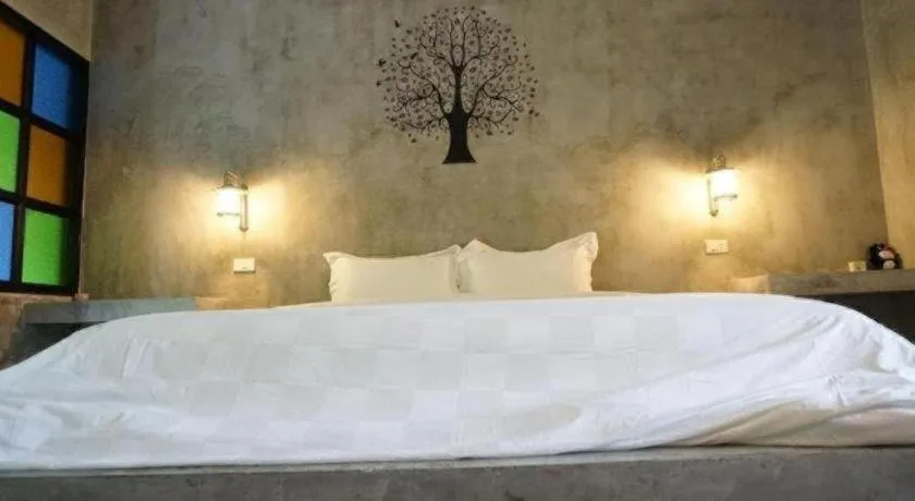 Bed in Baanwaan Resort