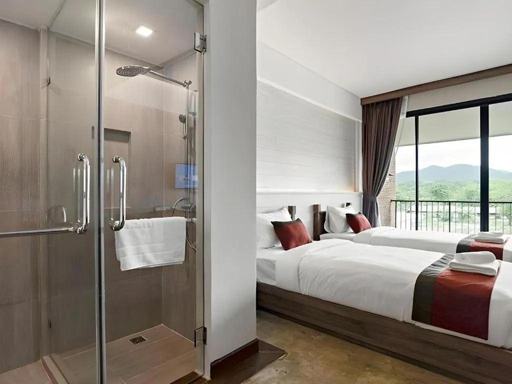 Bed in B2 Mae Hong Son Premier Hotel