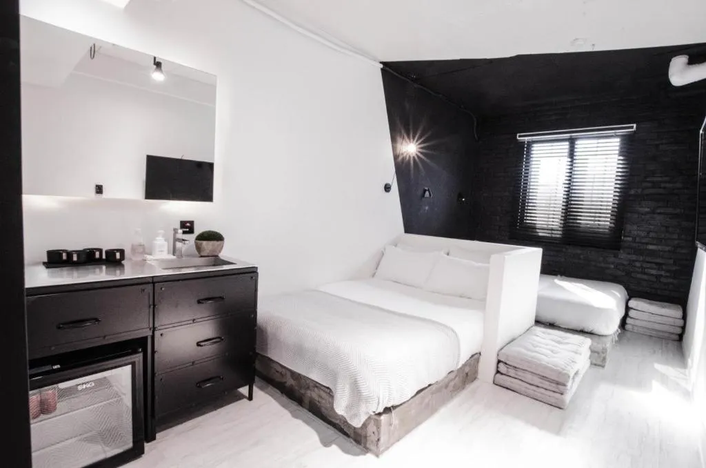 Bed in Mmmio II Design Residence Myeongdong