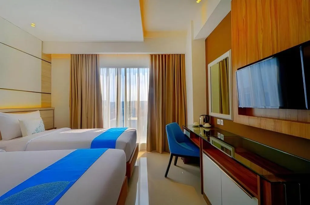 Bed in Java Lotus Hotel Jember