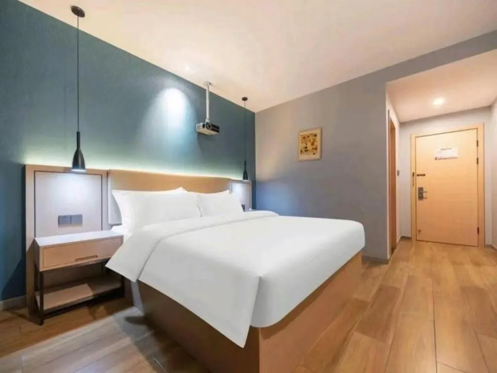 Bed in GreenTree Alliance Yichun Fengcheng Jianyi Avenue Hotel