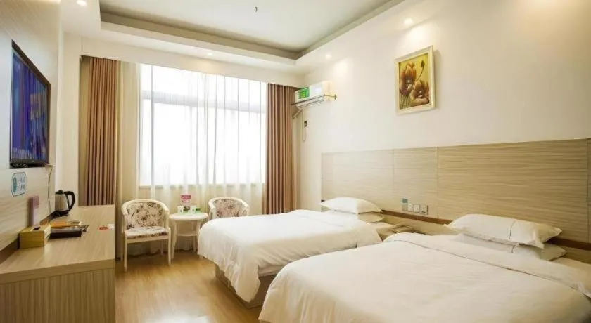 Bed in GreenTree Alliance Yichun Fengcheng Jianyi Avenue Hotel