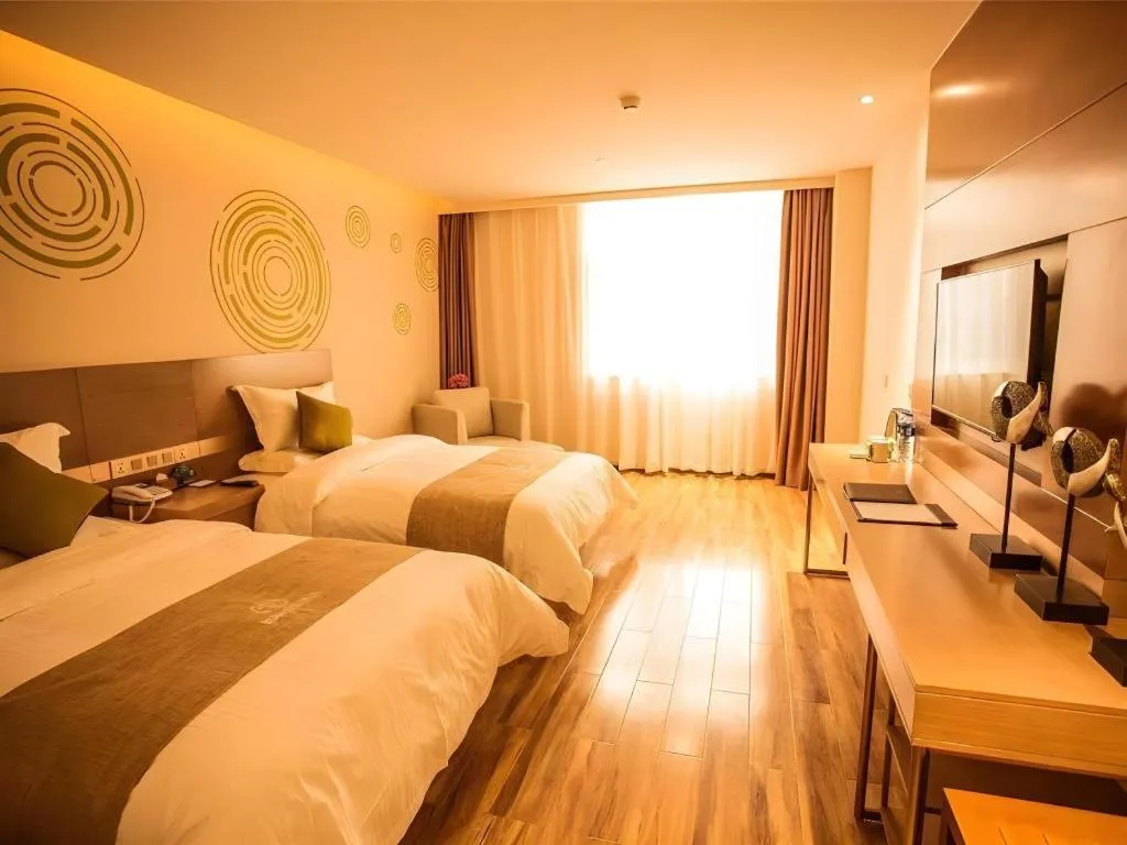 Bed in GreenTree Inn Xi'an Yanta District Dayanta Furongyuan Hotel