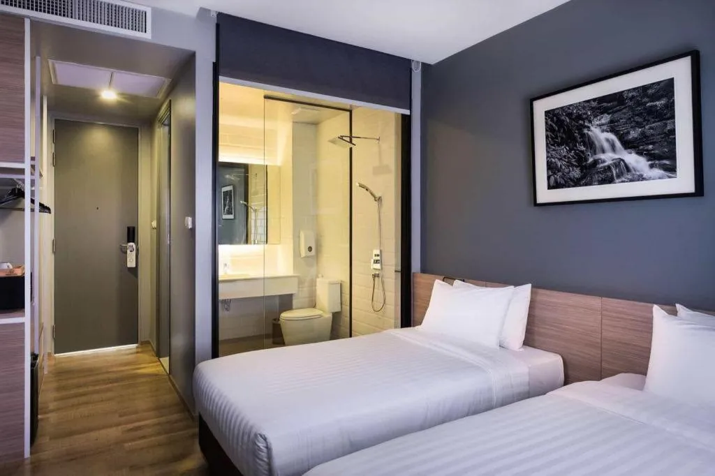 Bed in R Photo Hotel