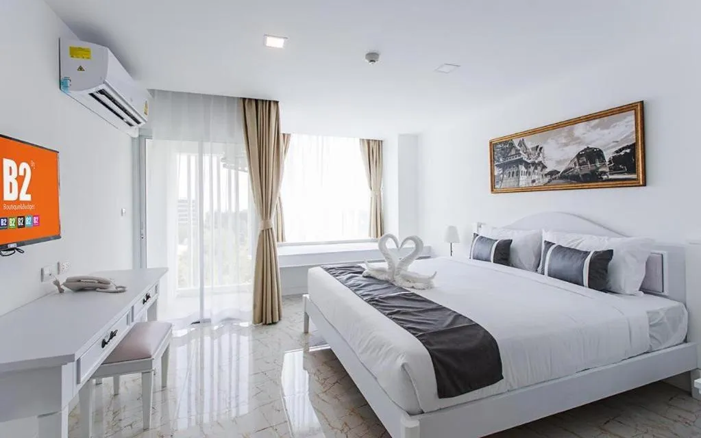 Bed in B2 Hua Hin Premier Hotel