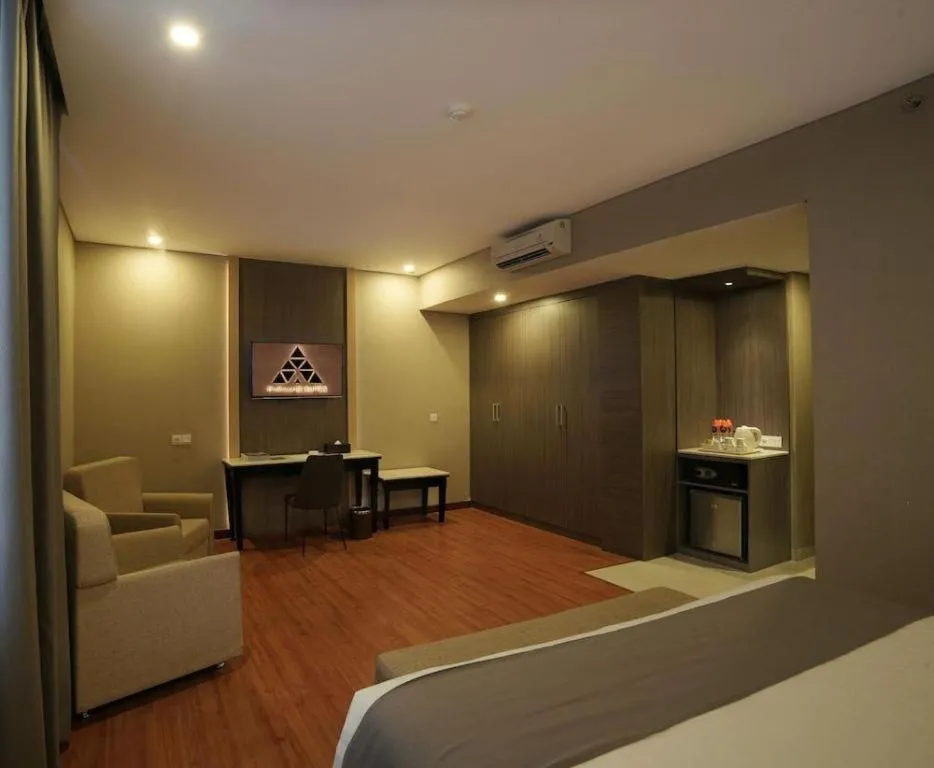 Bed in pyramid suites Hotel