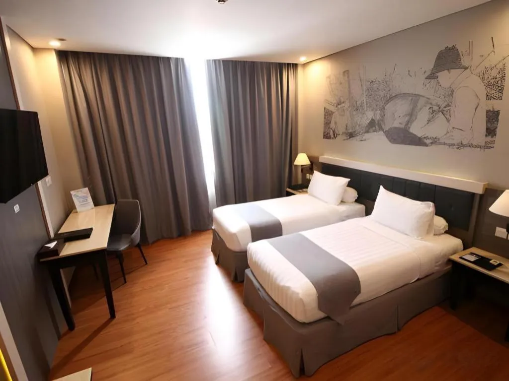 Bed in pyramid suites Hotel