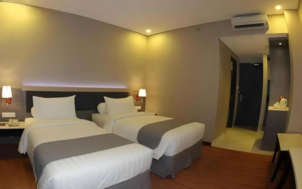 Bed in pyramid suites Hotel