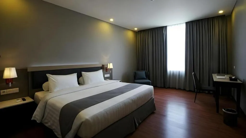 Bed in pyramid suites Hotel