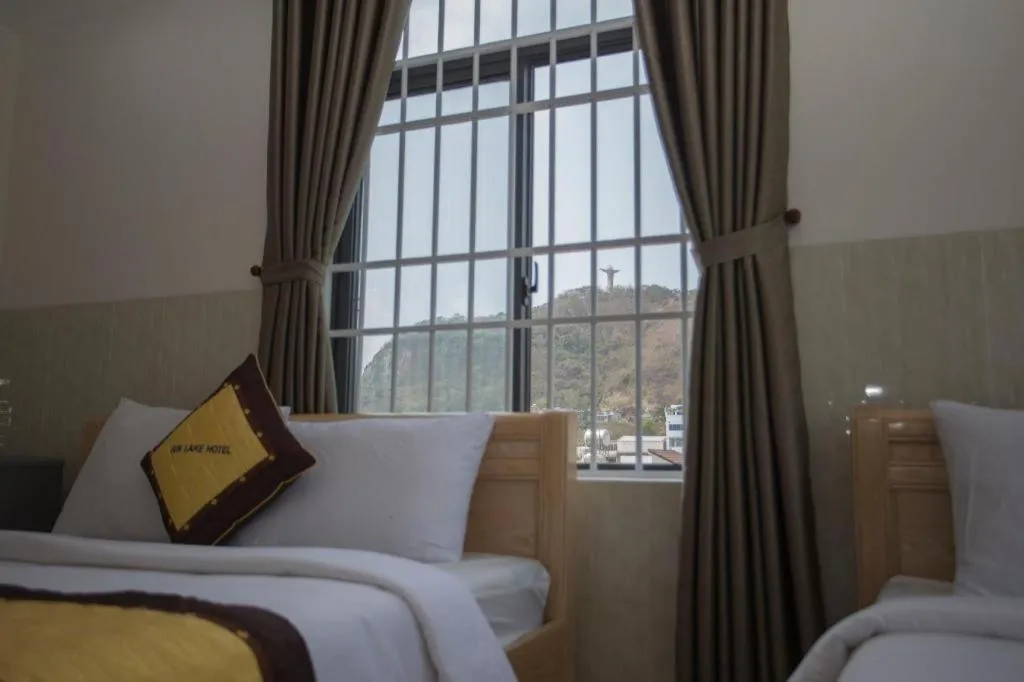 Bed in sun lake hotel