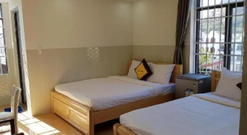 Bed in sun lake hotel