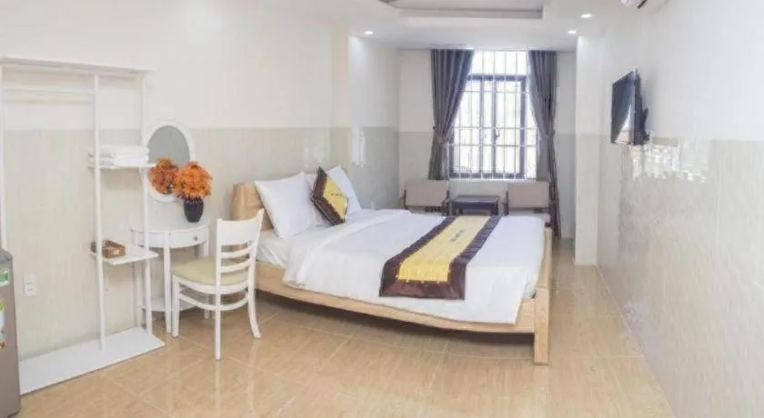 Bed in sun lake hotel