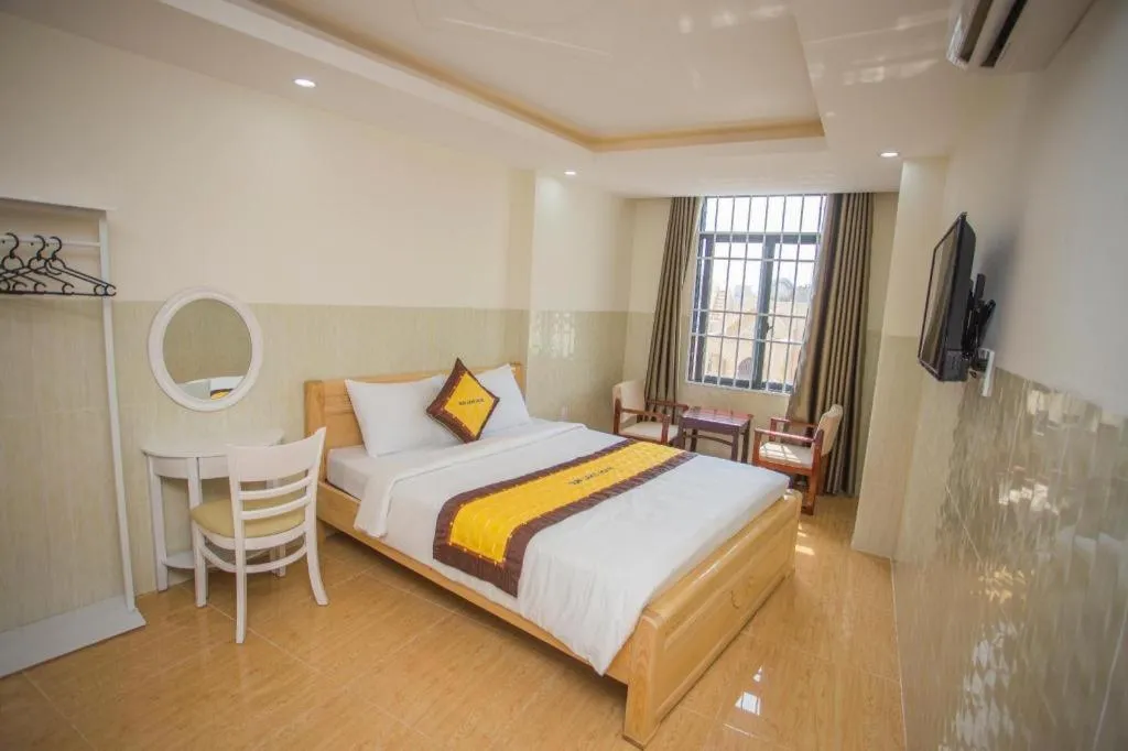 Bed in sun lake hotel