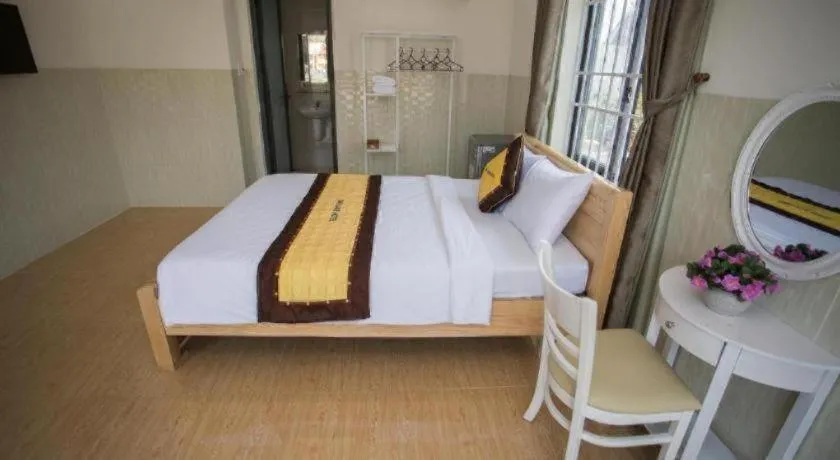 Bed in sun lake hotel