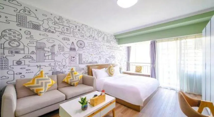 Bed in M Hotel Shenzhen Nanshan