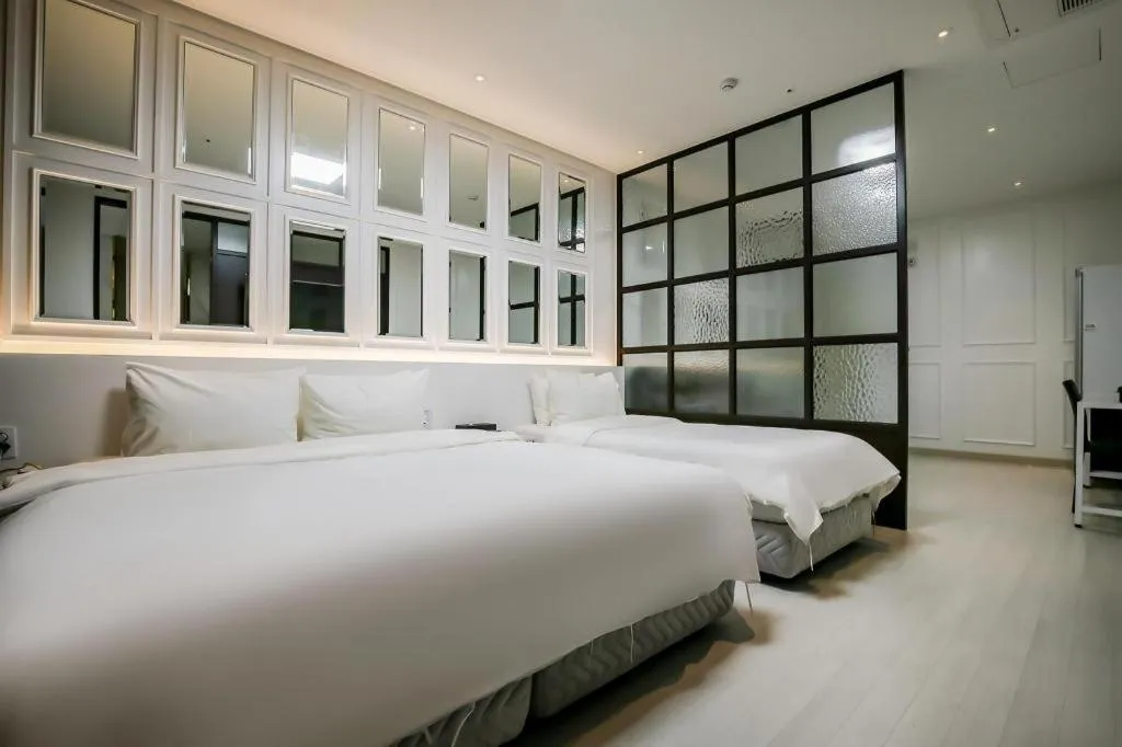 Bed in Hotel Morning Calm