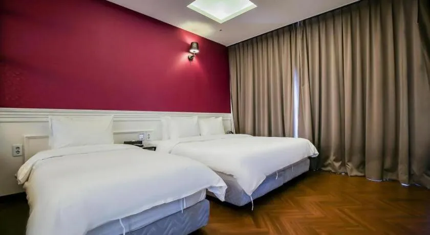 Bed in Hotel Morning Calm