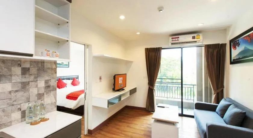 Bed in B2 Sriracha Premier Hotel