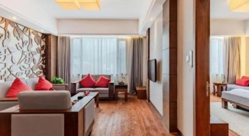 Bed in Wuxi Shanse Hotel