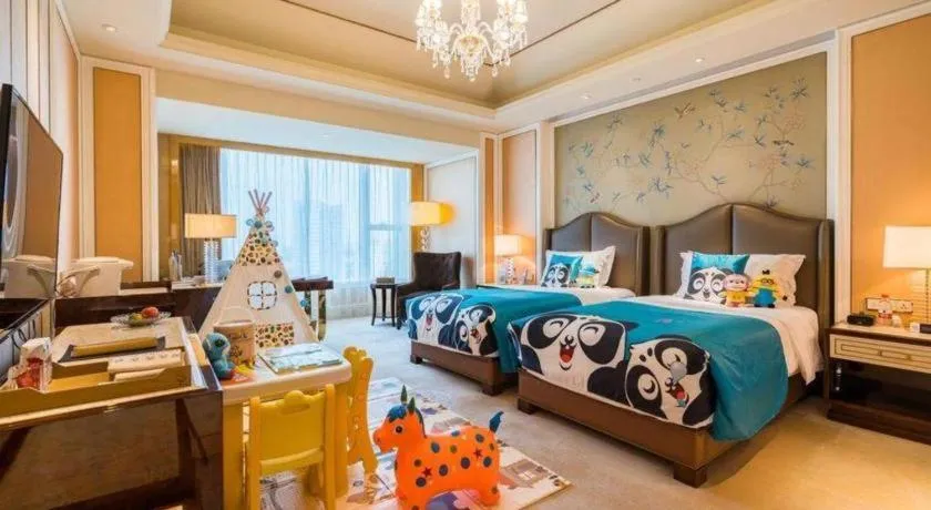 Bed in Suqian Hengli International Hotel