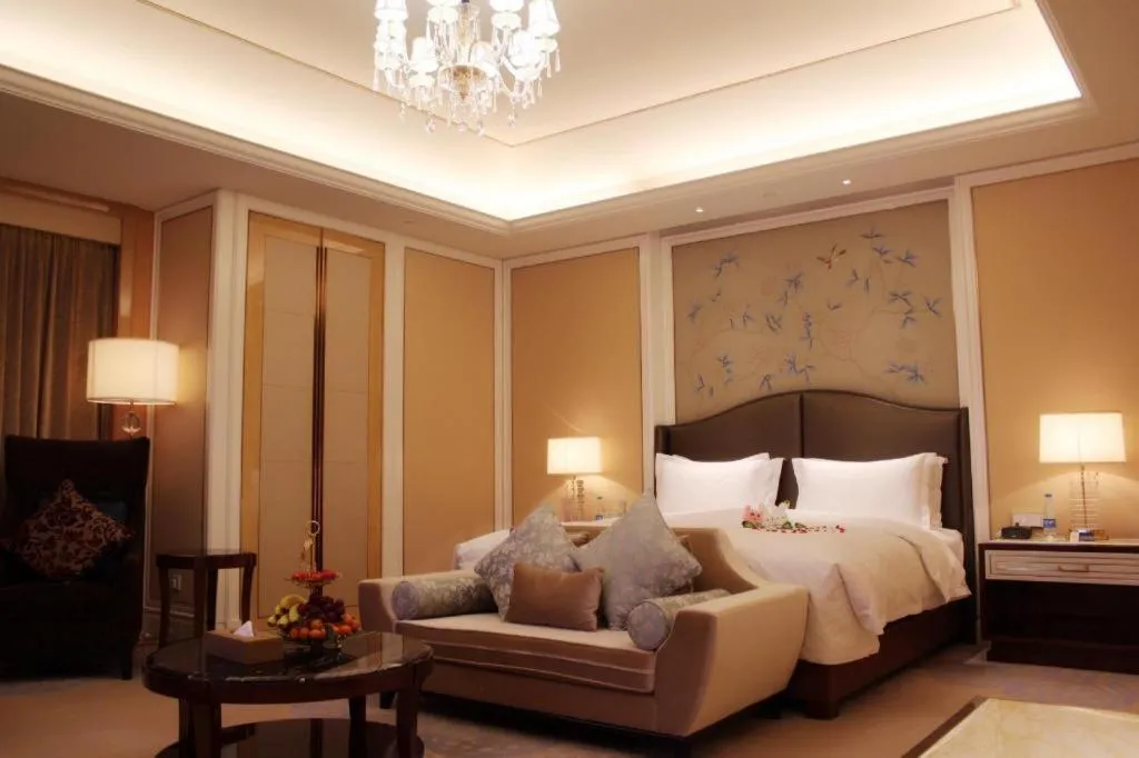 Bed in Suqian Hengli International Hotel