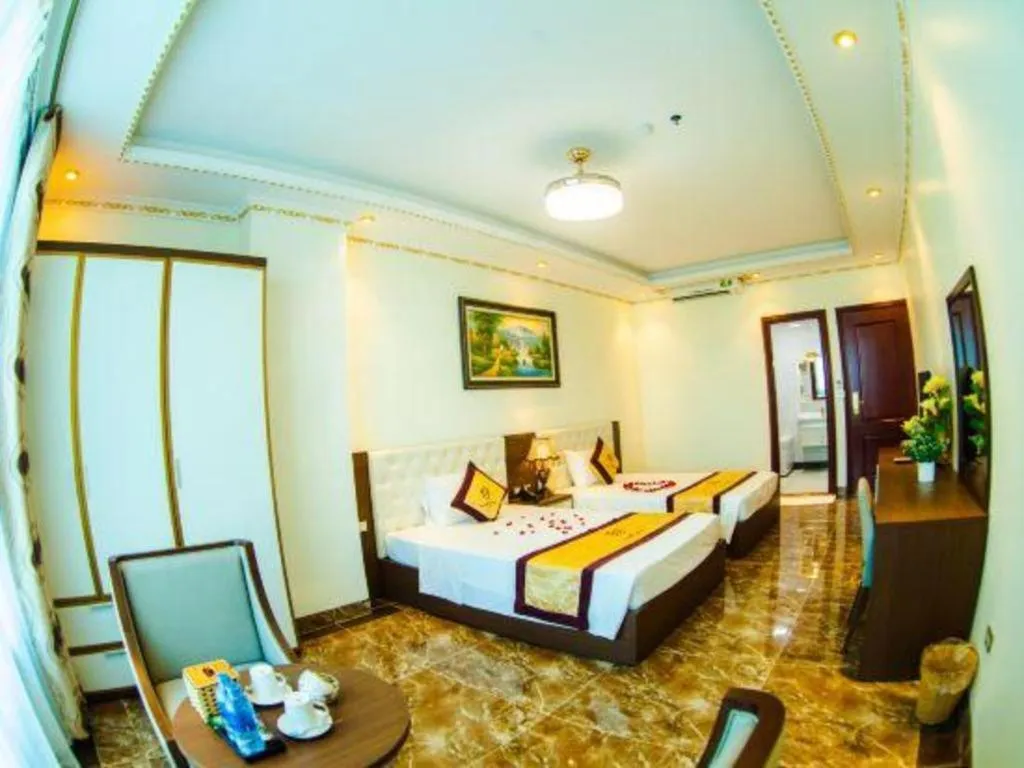 Bed in BACNINH HARMONY HOTEL