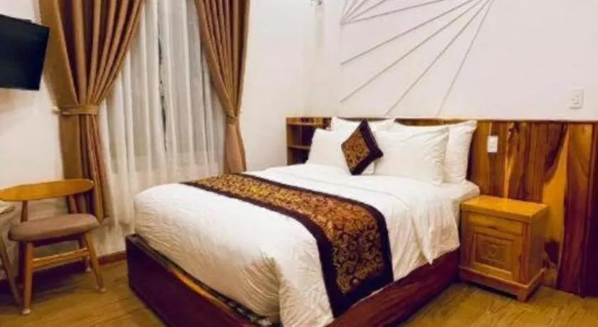 Bed in La Roza Dalat Boutique Hotel