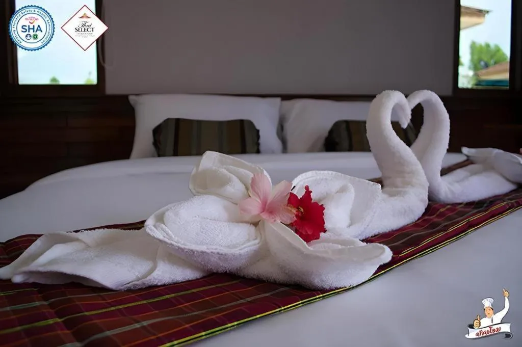 Bed in Baan Home Resort