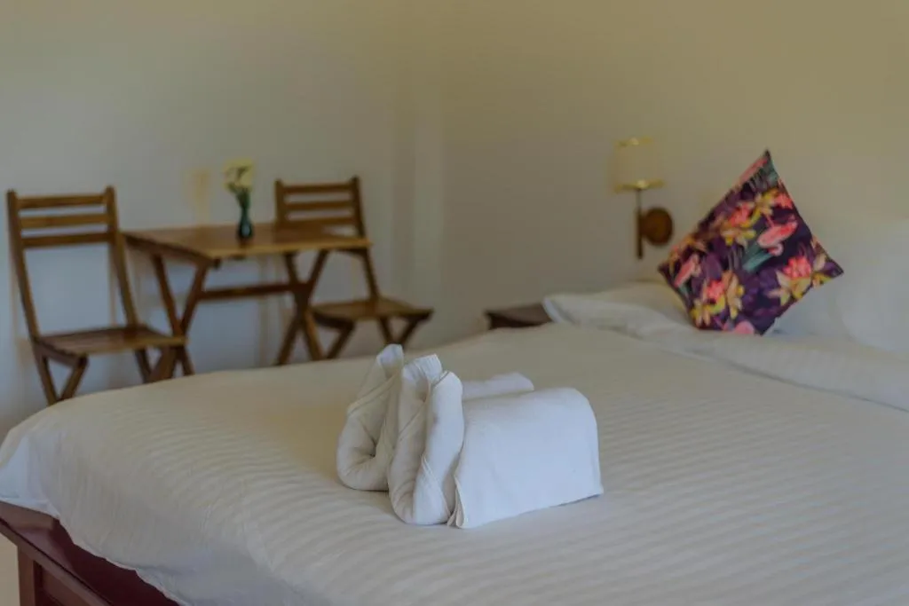 Bed in Villa Phra Chan Resort