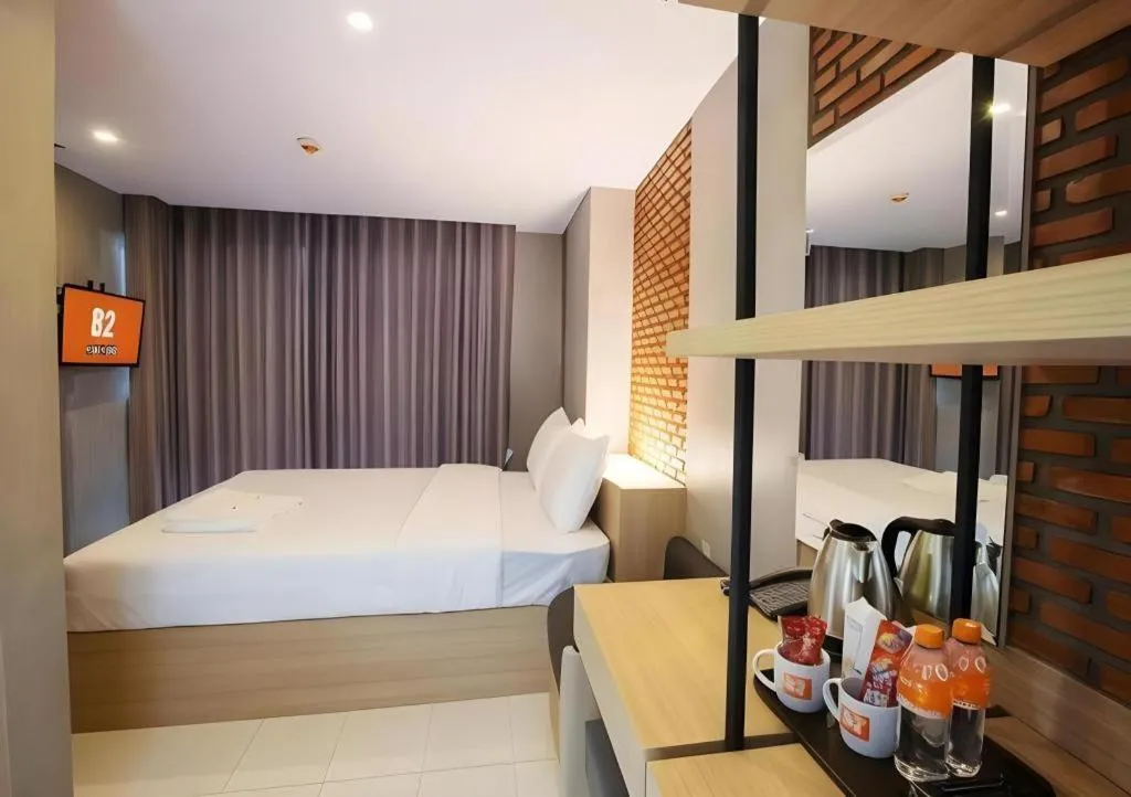 Bed in B2 Mukdahan Boutique and Budget Hotel