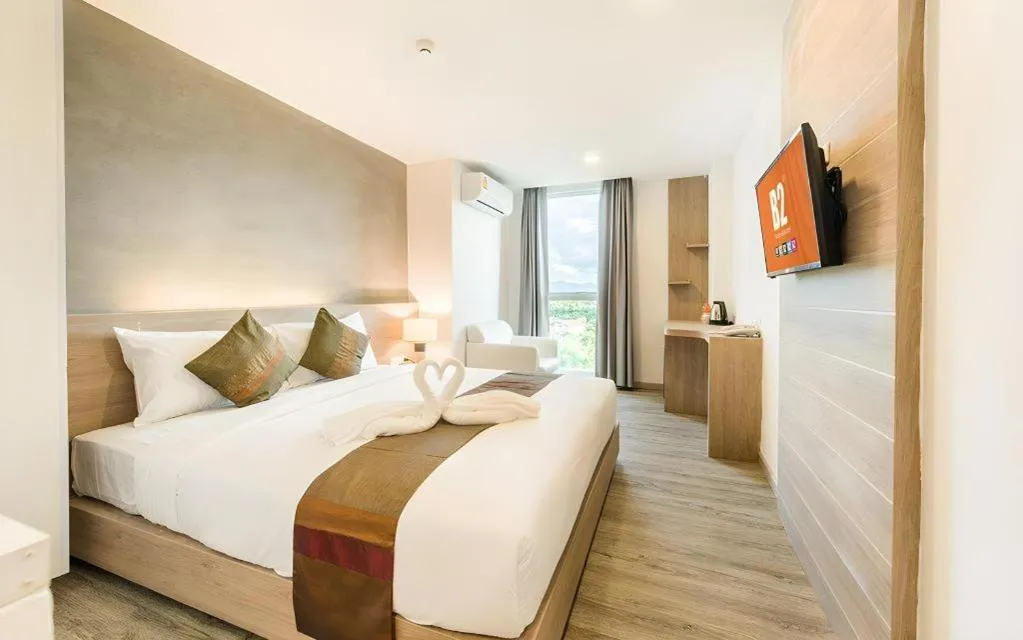 Bed in B2 Phrae Boutique and Budget Hotel