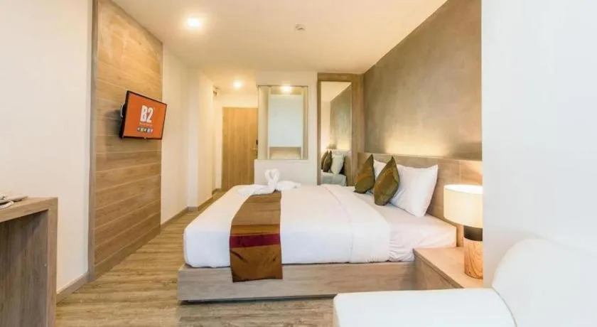 Bed in B2 Phrae Boutique and Budget Hotel