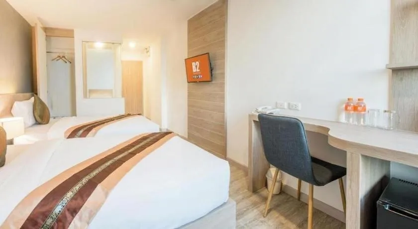 Bed in B2 Phrae Boutique and Budget Hotel