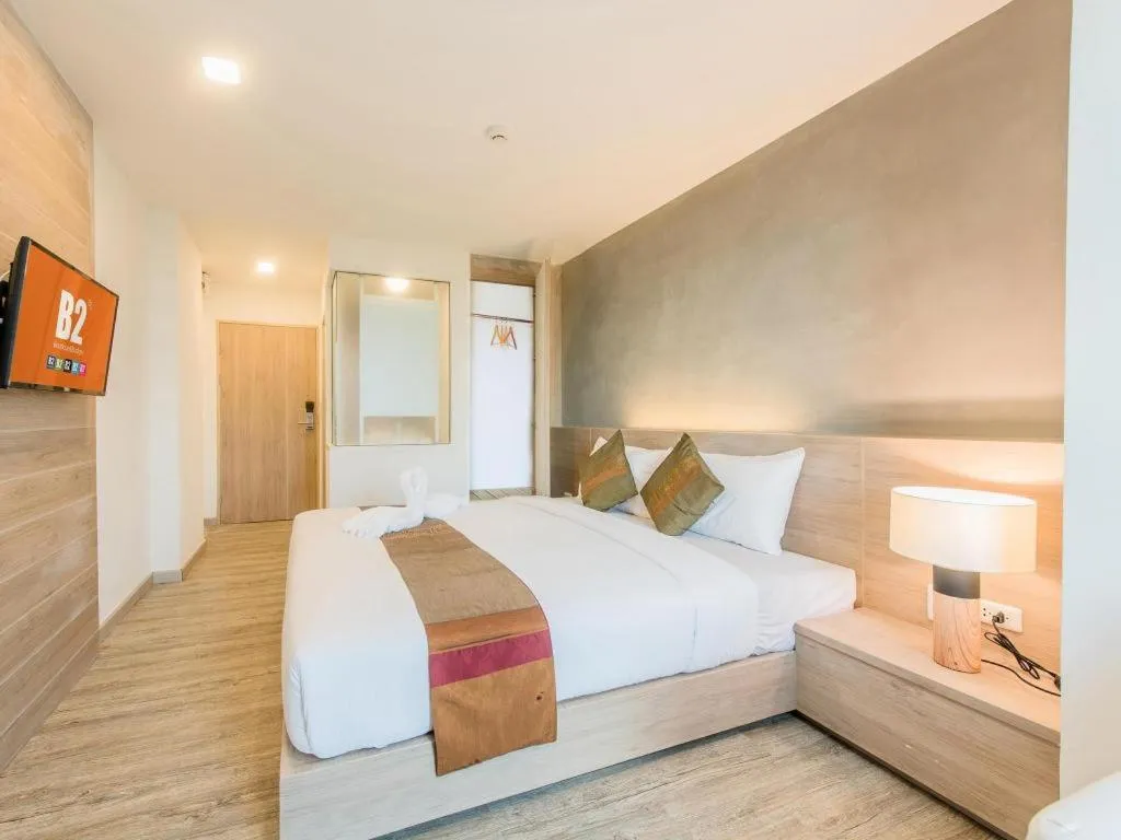 Bed in B2 Phrae Boutique and Budget Hotel