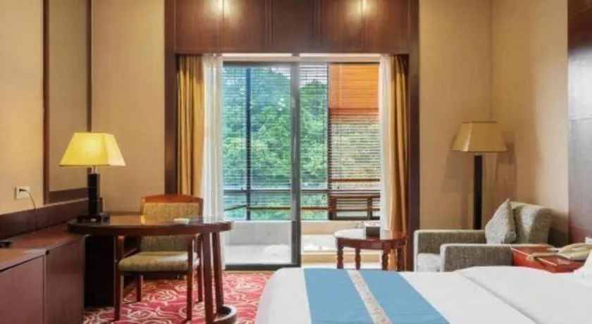 Bed in Longyan Capital International Hot Spring Resort