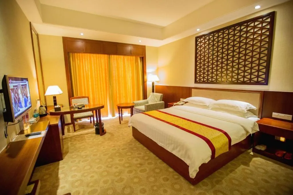 Bed in Longyan Capital International Hot Spring Resort