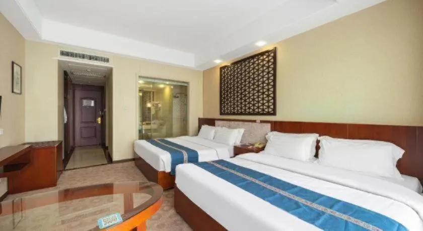 Bed in Longyan Capital International Hot Spring Resort