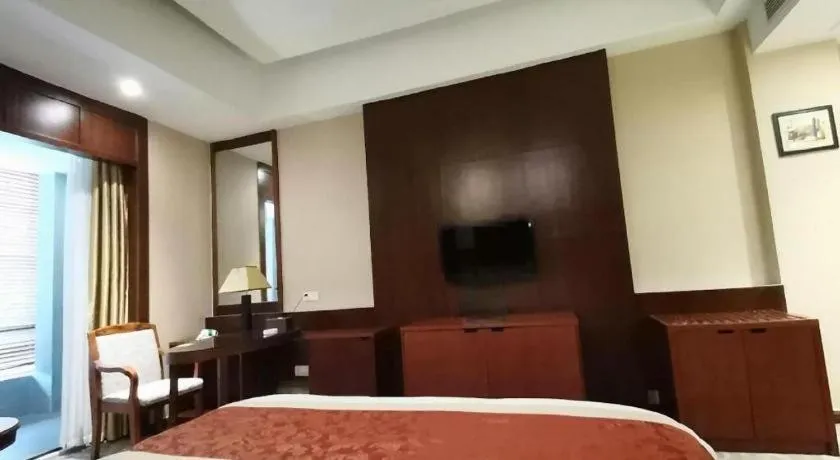 Bed in Longyan Capital International Hot Spring Resort