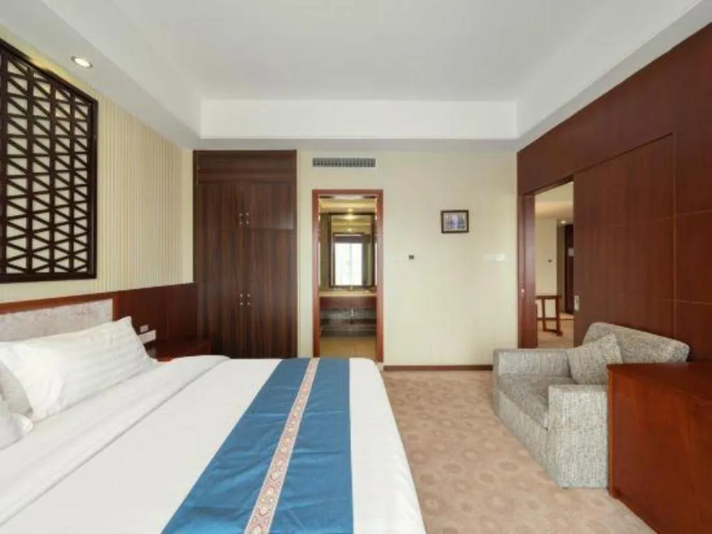 Bed in Longyan Capital International Hot Spring Resort