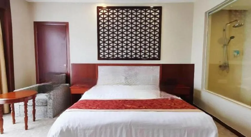Bed in Longyan Capital International Hot Spring Resort