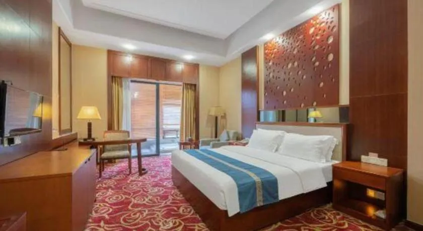 Bed in Longyan Capital International Hot Spring Resort