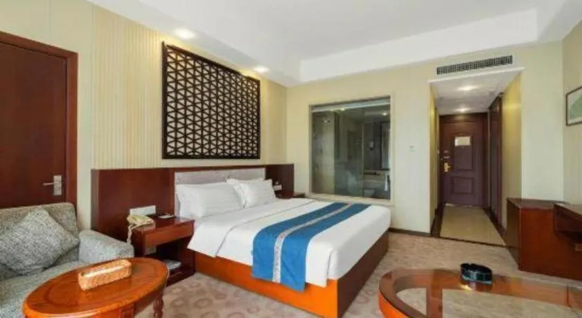 Bed in Longyan Capital International Hot Spring Resort