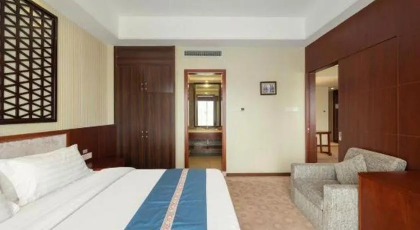 Bed in Longyan Capital International Hot Spring Resort