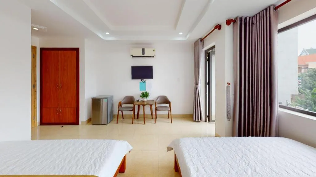 Bed in New Vung Tau Hotel